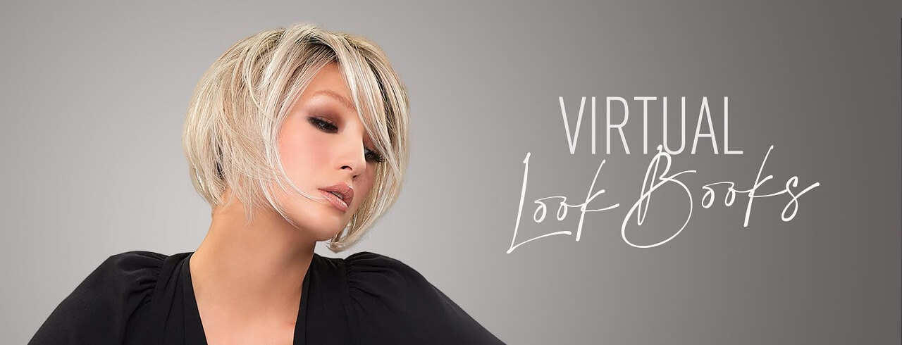 Range of wigs you can view virtually