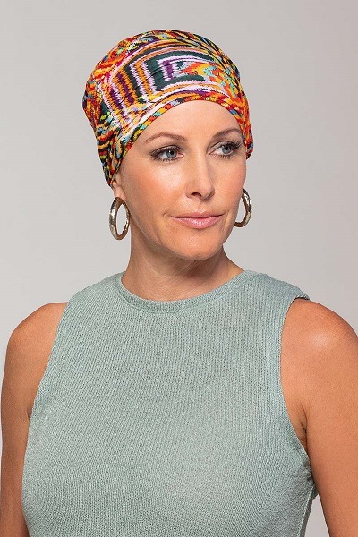 Bright coloured african hear wraps