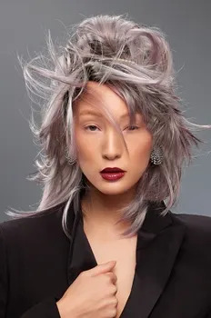 Kristen wig in an Arctic flurry colour