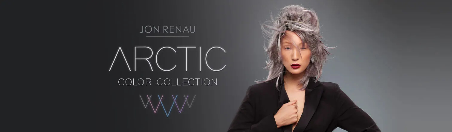 Various wigs on display from the Jon Renau Arctic wig collection in different colours