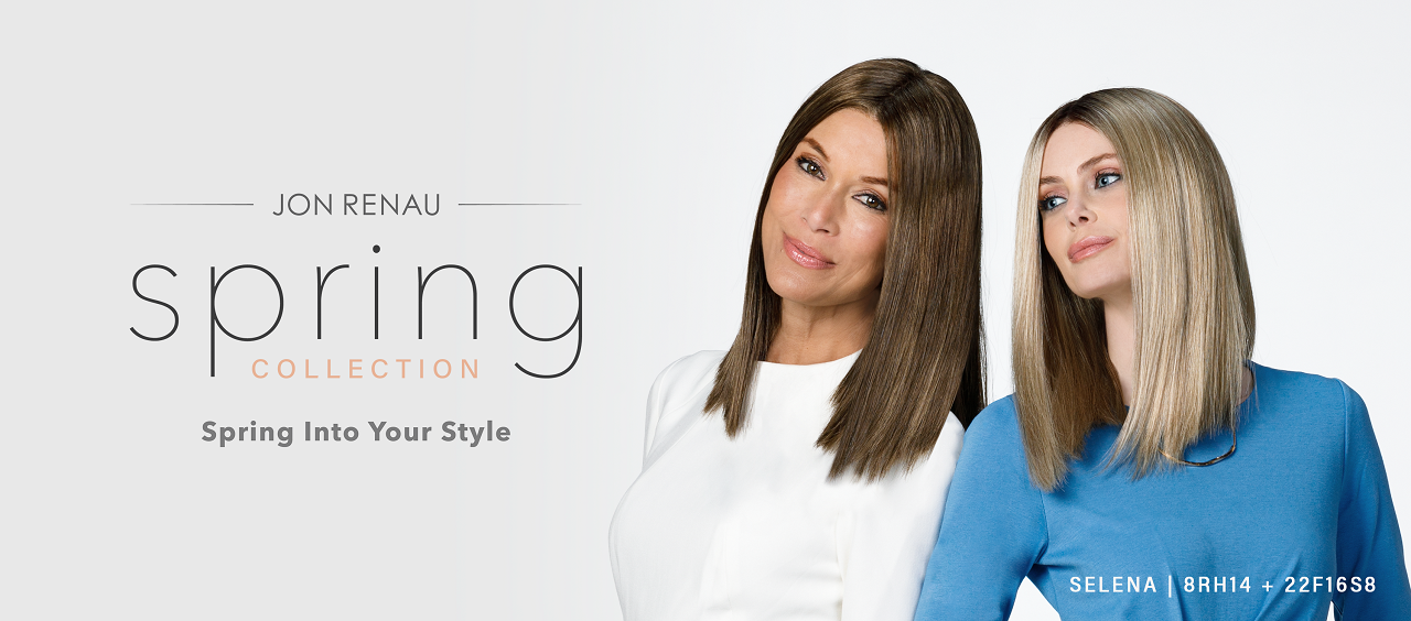 Jon Renau Spring Wigs Various women wearing wigs from the Jon Renau spring collection