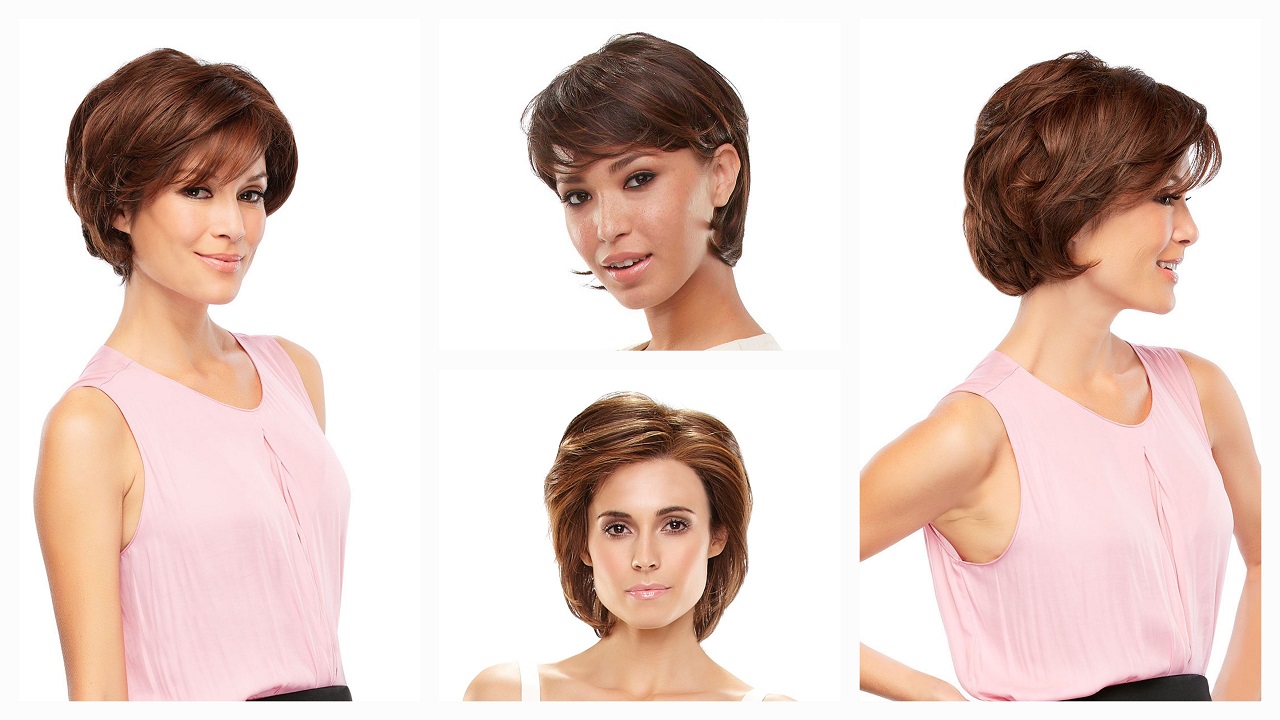 Short length Jon Renau Heat wig worn by different women in various colours