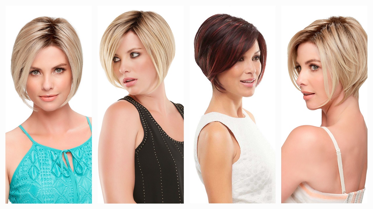 For women wearing the short length Jon Renai Ignite wig in different colours