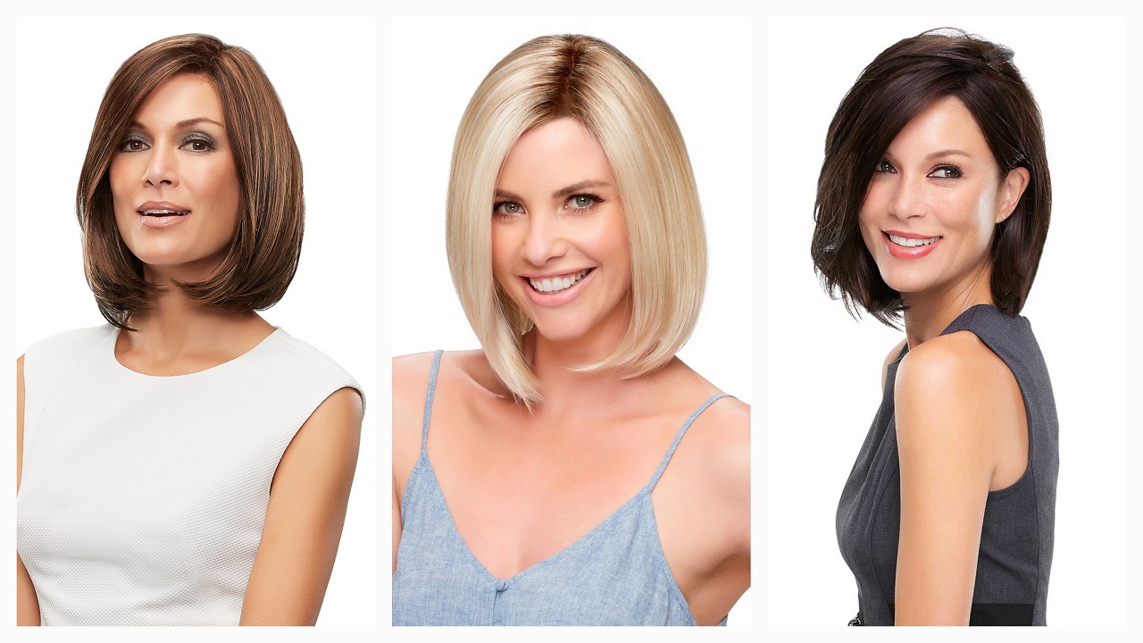 Varioyus women wearing the Jon Renau Cameron wig in different colours